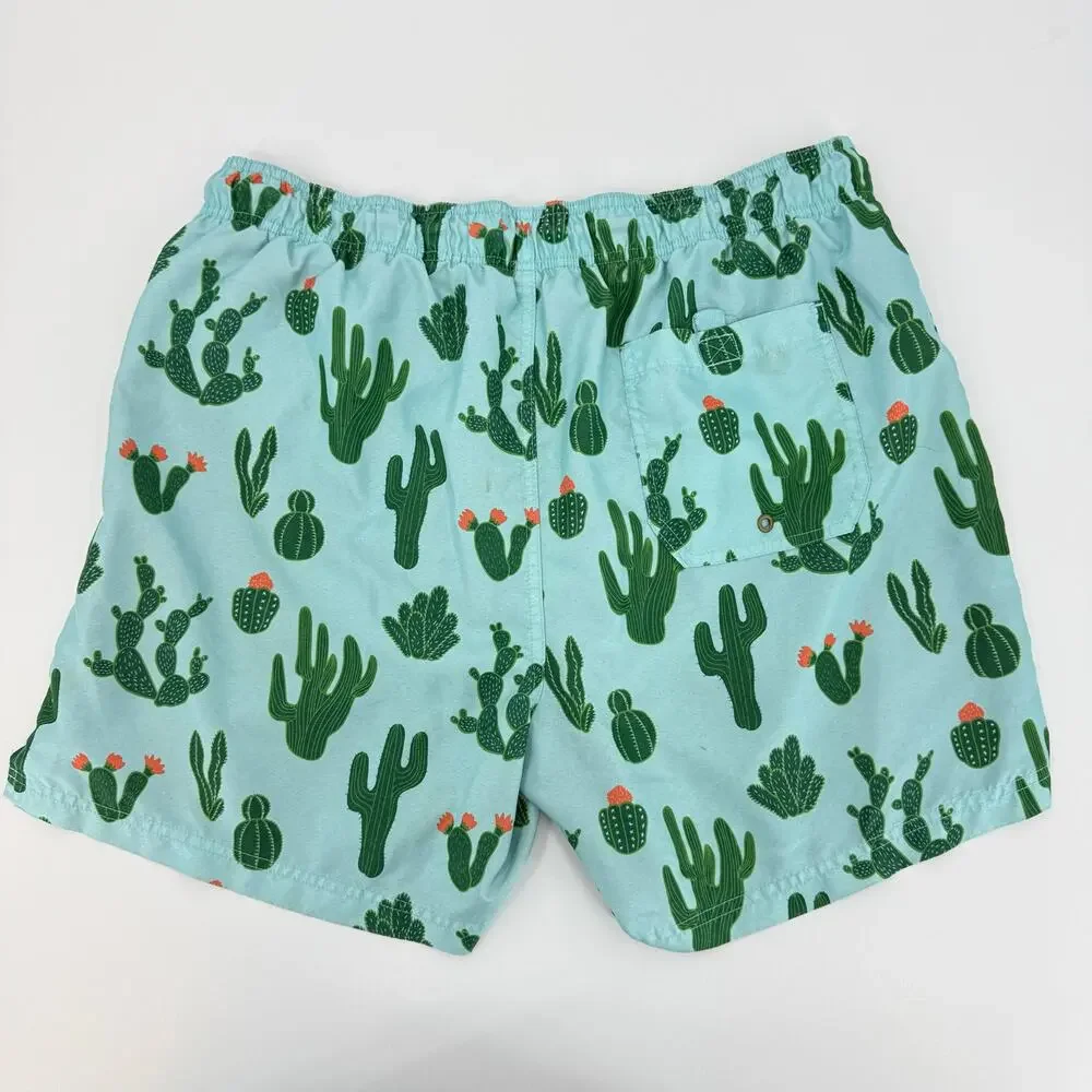 Lot of 3 Men's Size Large Swim Trunks Cactus Patriotic George Lined Drawstring